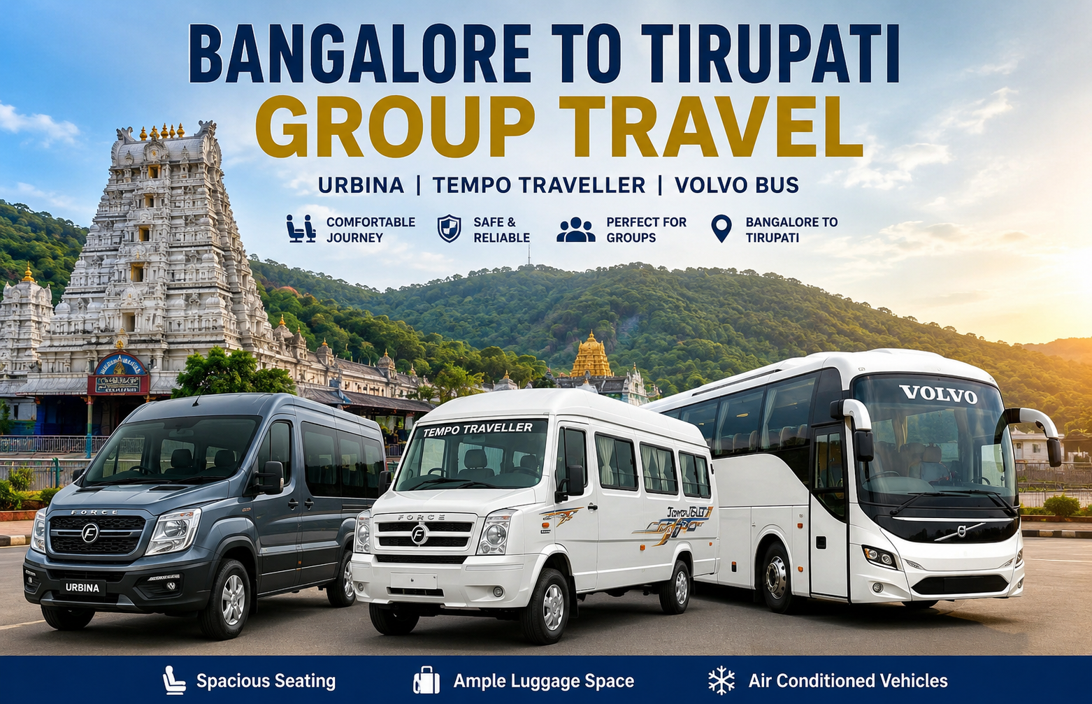 Bangalore to Tirupati Group Travel
